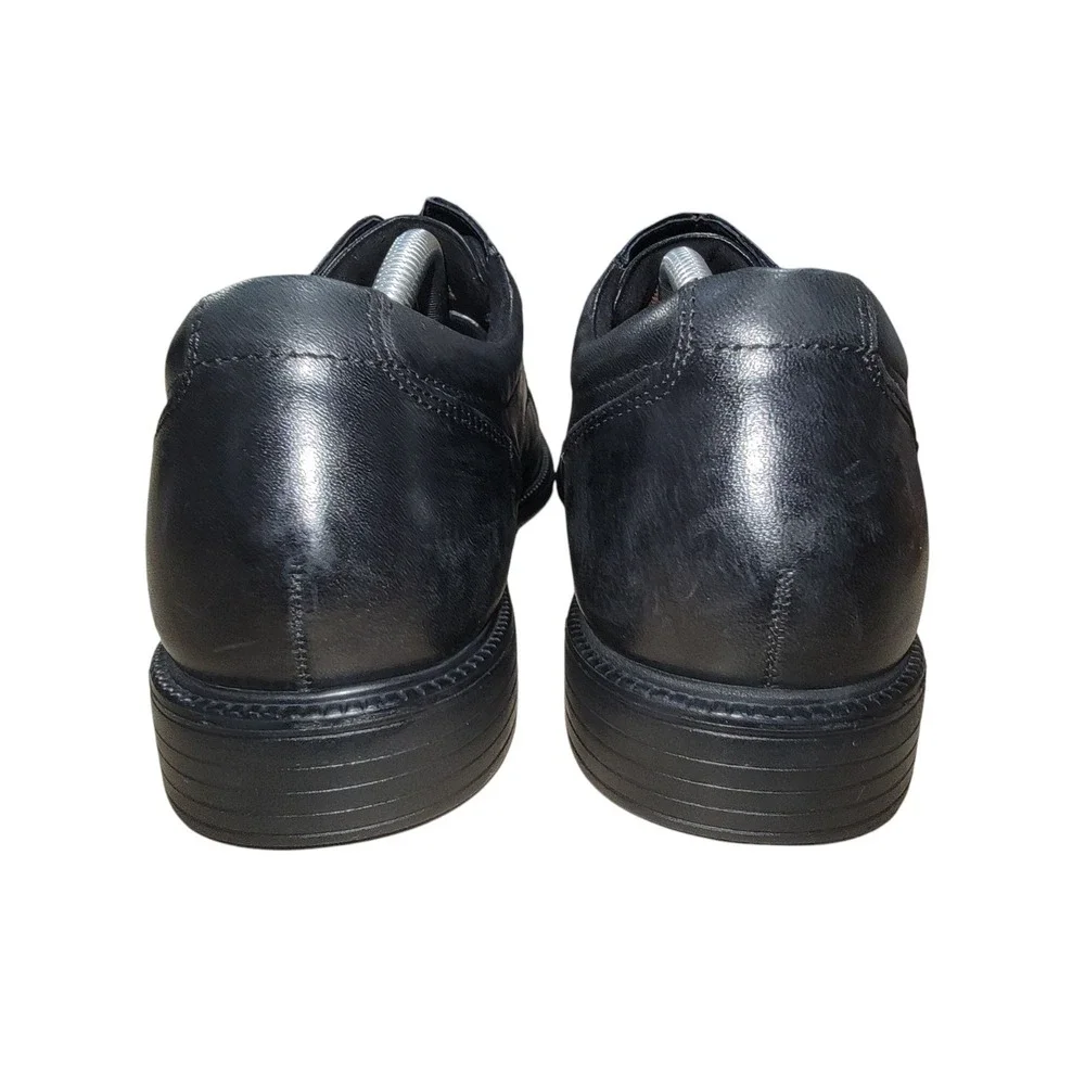Rockport Charles Road Mens Black Leather Cap Toe Oxford Dress Shoes 11.5 M V8055